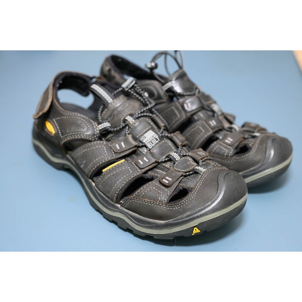Keen Arroyo II Sandals 10.5 Black Leather Hiking Outdoor Shoes